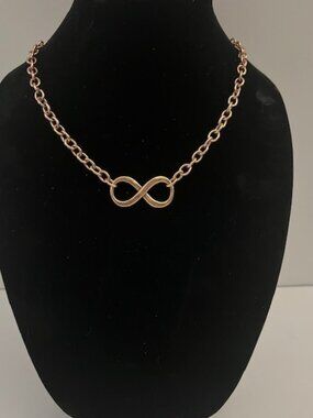 Katia Designs Gold Infinity "Unstoppable" Pendant choker - New, Never Worn
